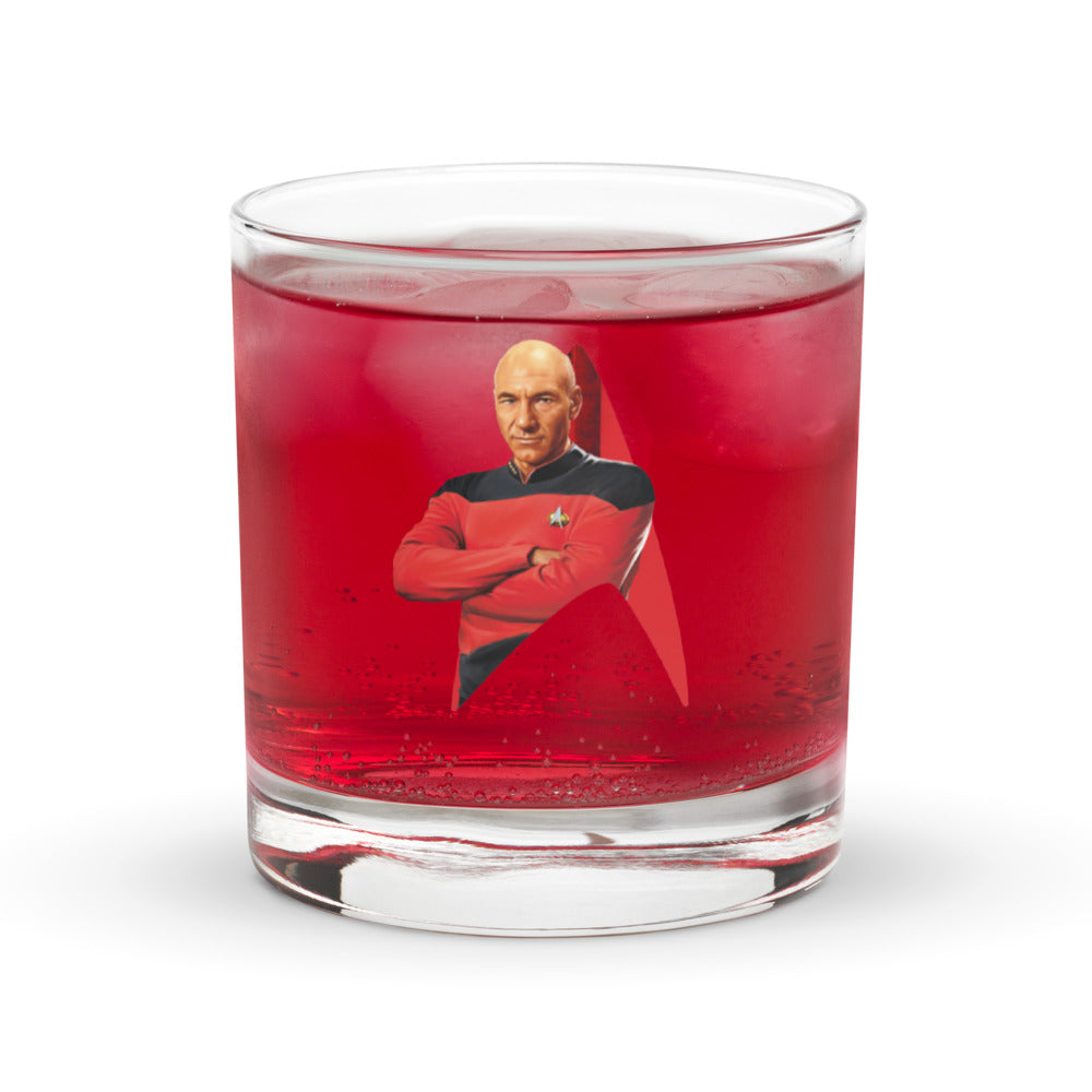 Star Trek: The Next Generation Picard Rocks Glass