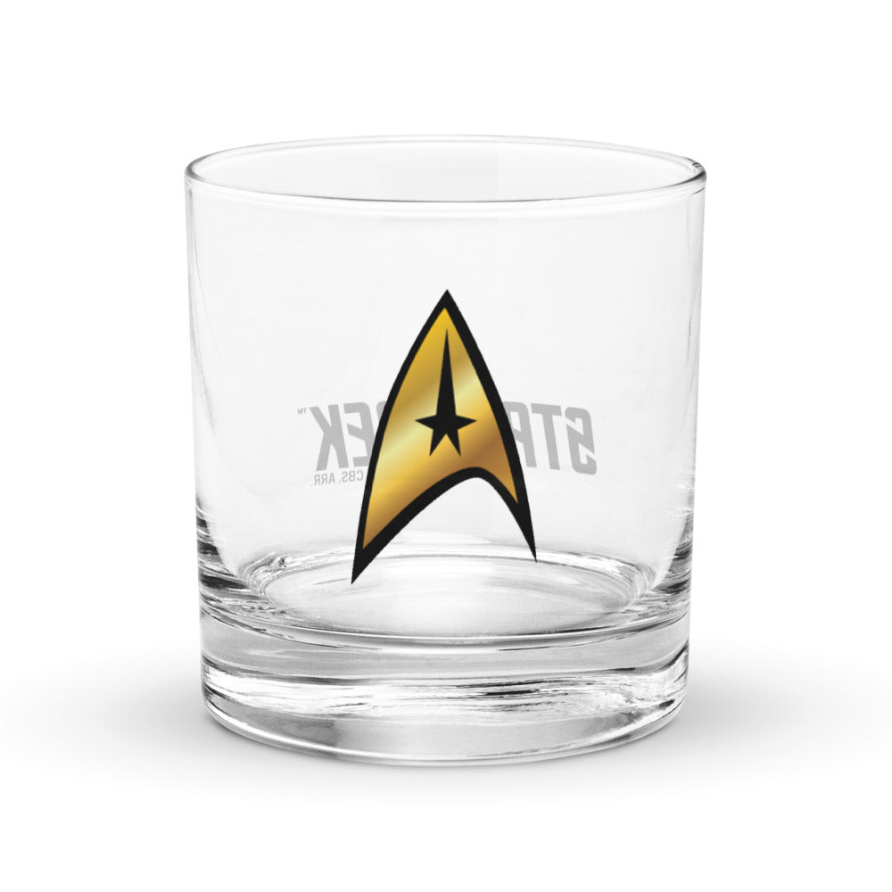 Star Trek: The Original Series Command Delta Rocks Glass