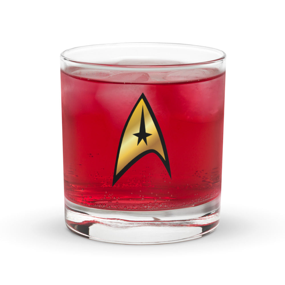 Star Trek: The Original Series Command Delta Rocks Glass