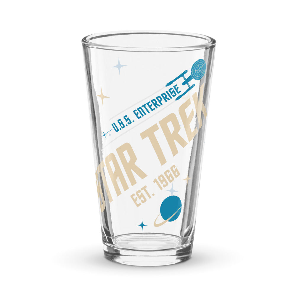 Star Trek Star Trek Pint Glass Est. 1966 Shaker Pint Glass