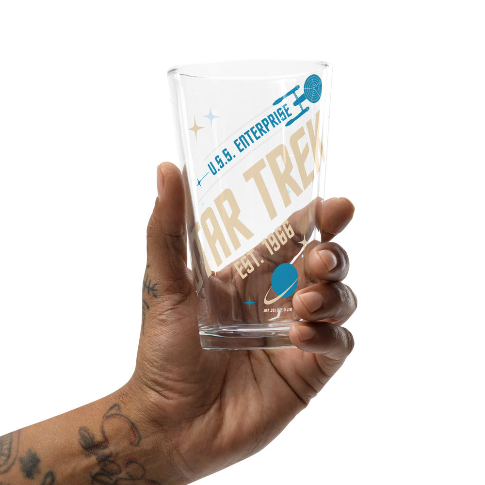 Star Trek Pint Glass Est. 1966
