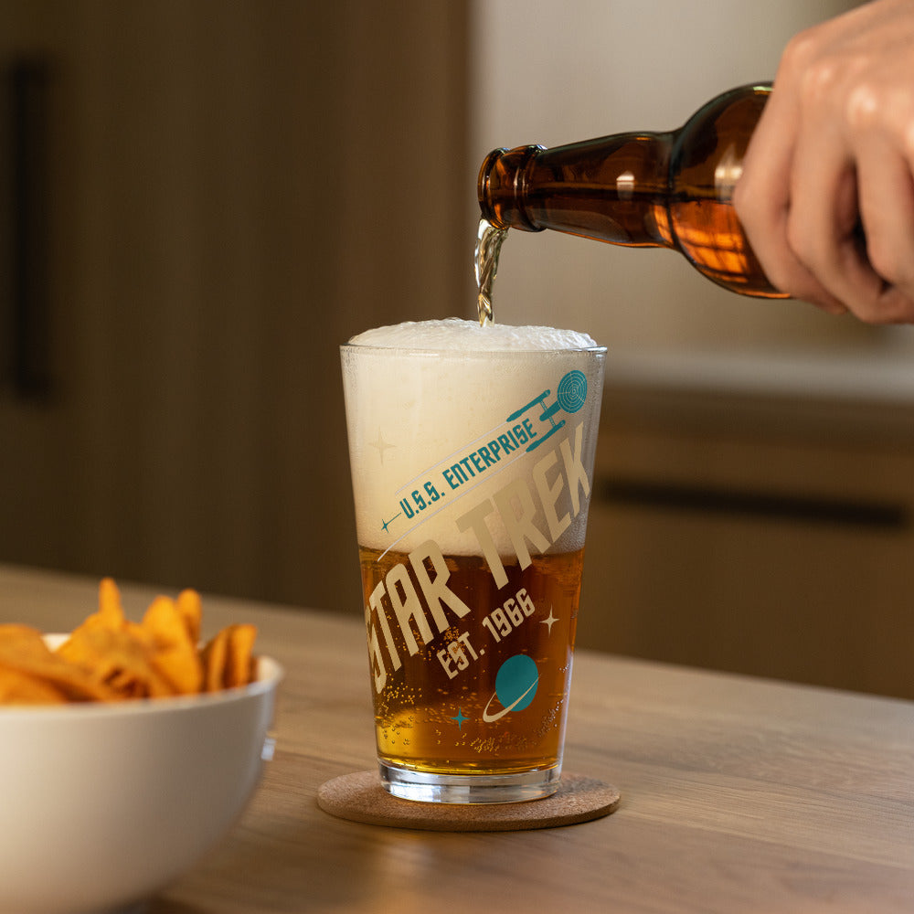 Star Trek Pint Glass Est. 1966
