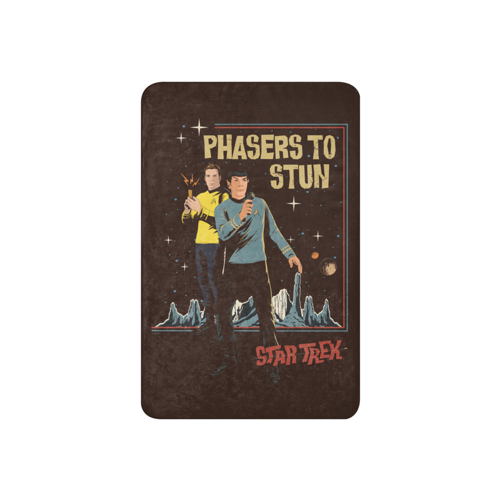 Star Trek: The Original Series Phasers To Stun Premium Sherpa Blanket