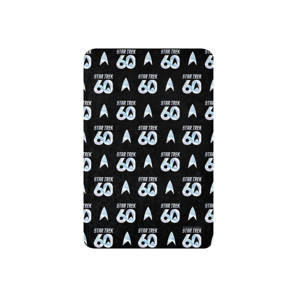 Star Trek Sherpa Blanket 60th Anniversary Logo