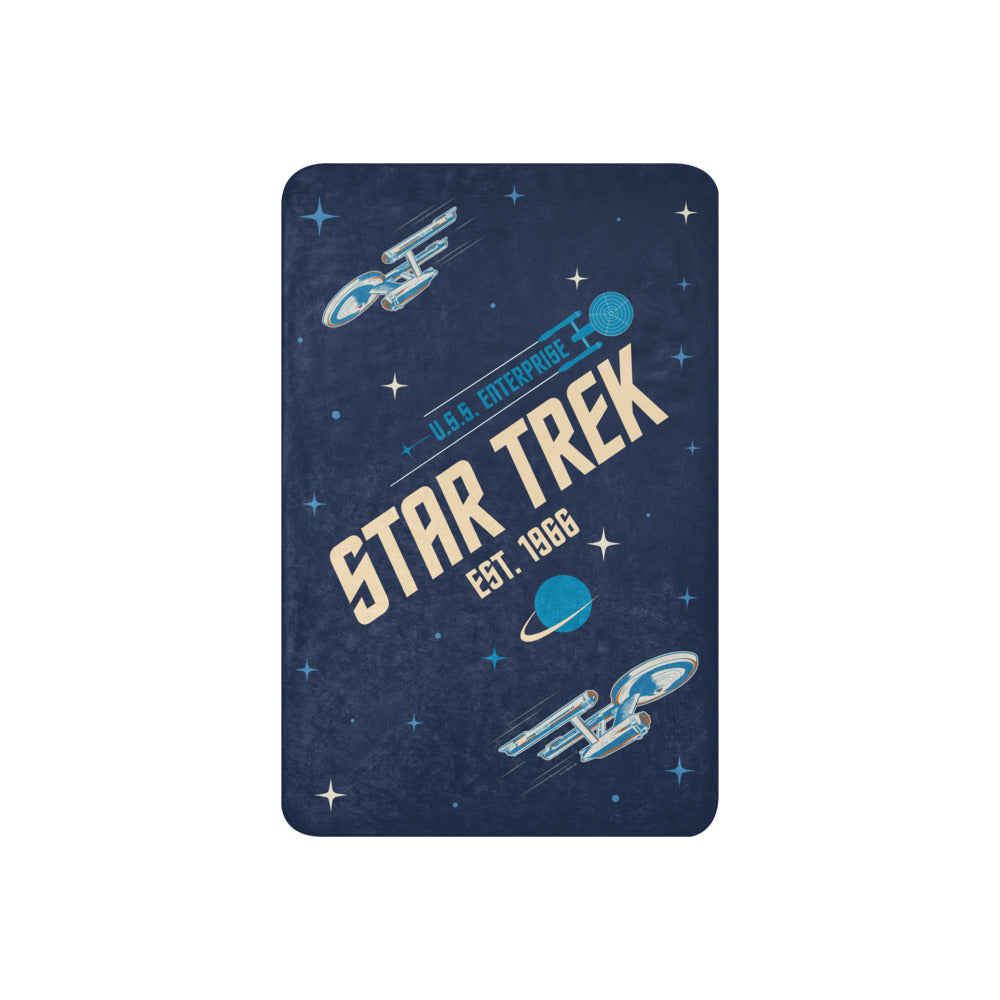 Star Trek Sherpa Blanket Est. 1966 37 in x 57 in