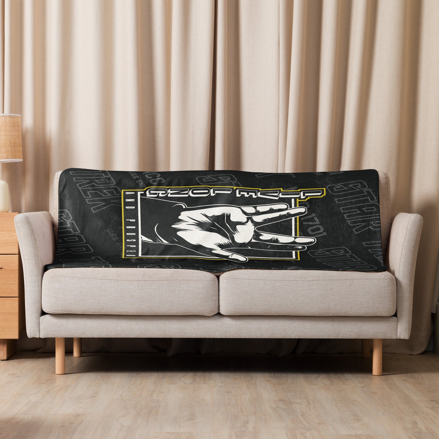 Star Trek: The Original Series Sherpa Blanket Live Long And Prosper
