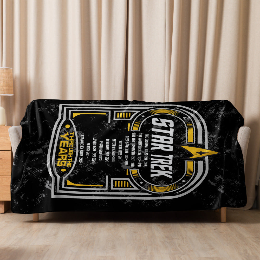 Star Trek Sherpa Blanket Through The Years