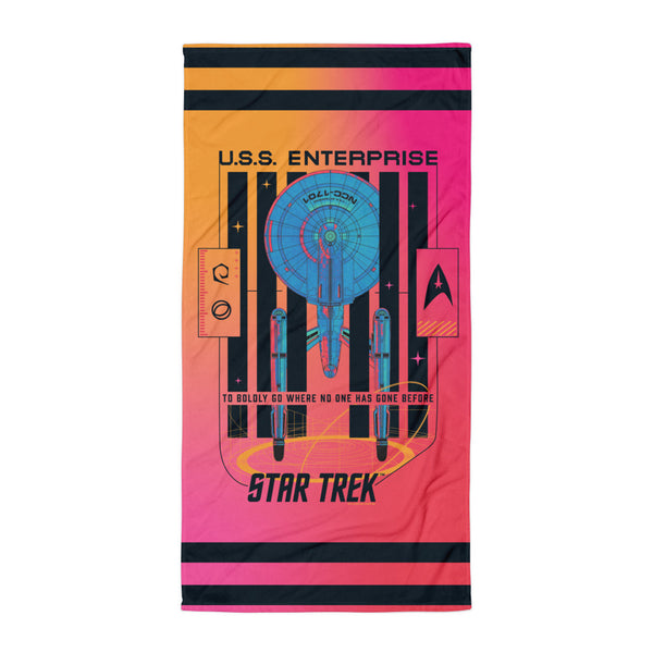 Star Trek The Original Series Enterprise Beach Towel | Star Trek Shop