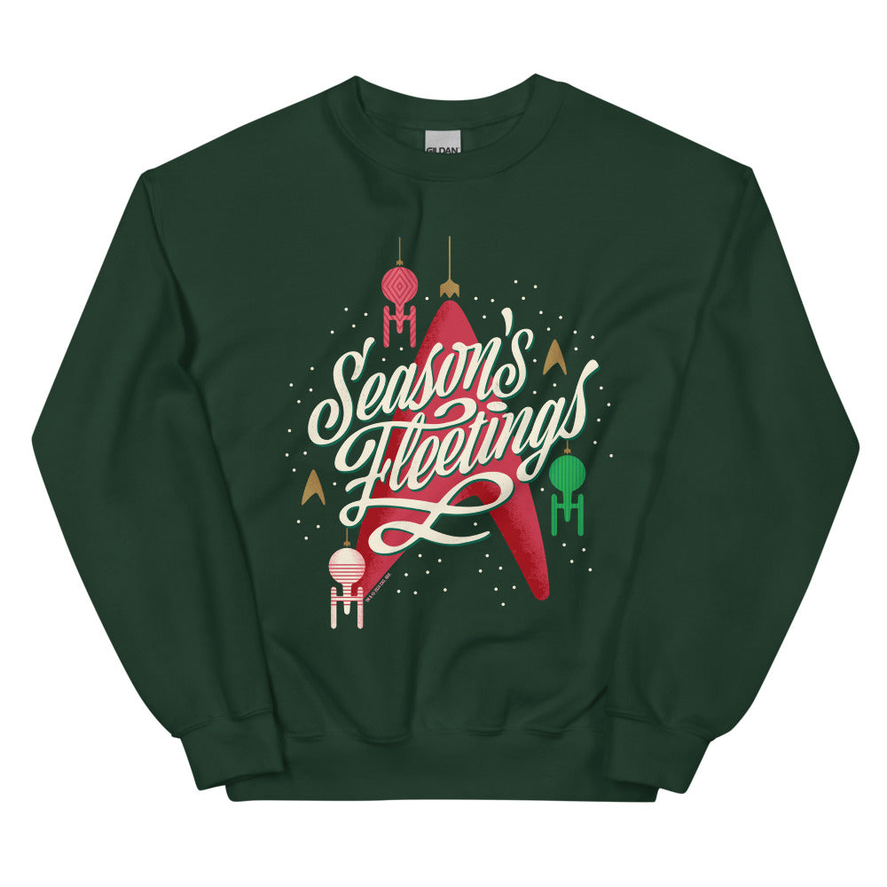 Star Trek Seasons Fleetings Holiday Fleece Crewneck