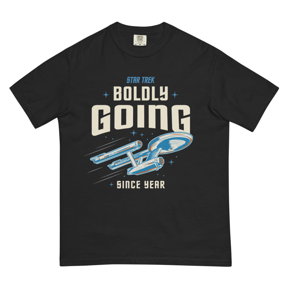 Star Trek T-Shirt Boldly Going Since Personalized Year