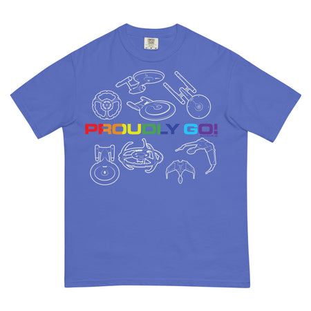 Star Trek Pride Starships Proudly Go! Comfort Colors T-Shirt