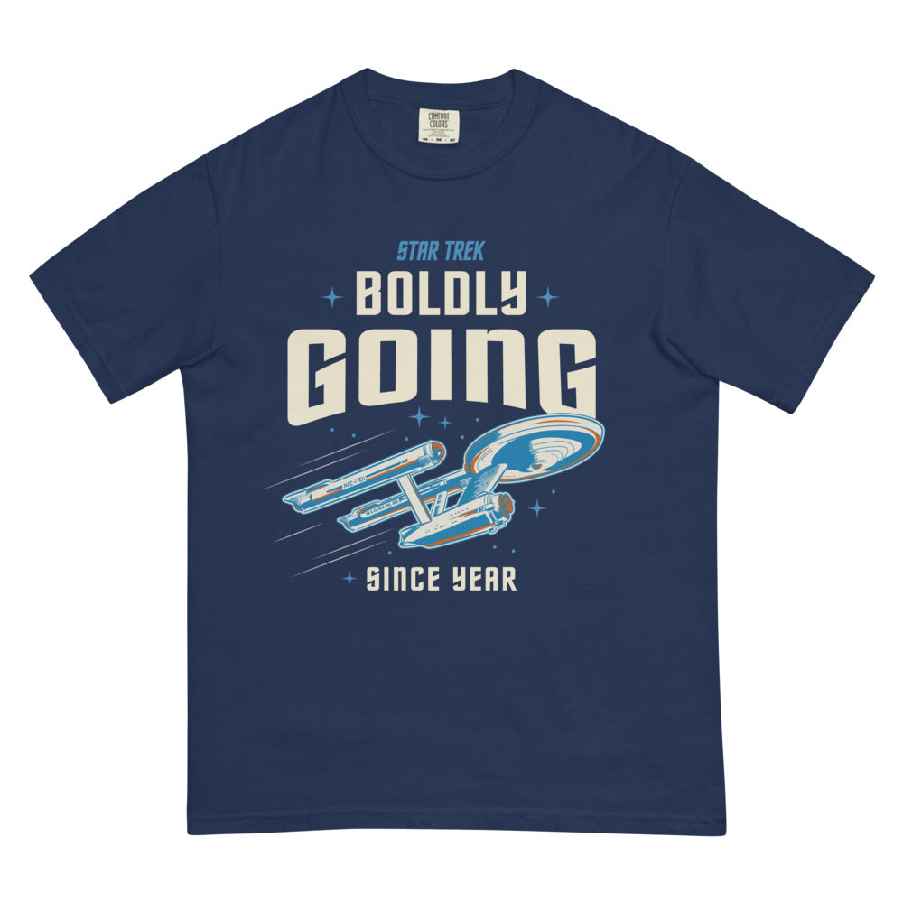 Star Trek T-Shirt Boldly Going Since Personalized Year