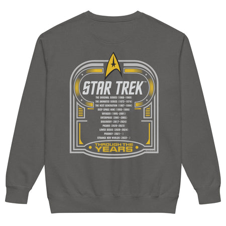 Star Trek Sweatshirt Through The Years Comfort Colors  Pepper