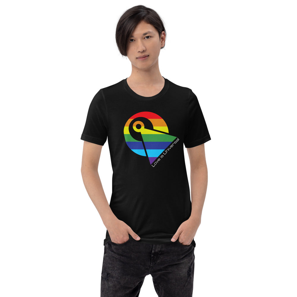 Star Trek Pride Love Is Universal Adult Short Sleeve T-Shirt Black