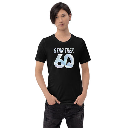 Star Trek T-Shirt 60th Anniversary Logo  Black