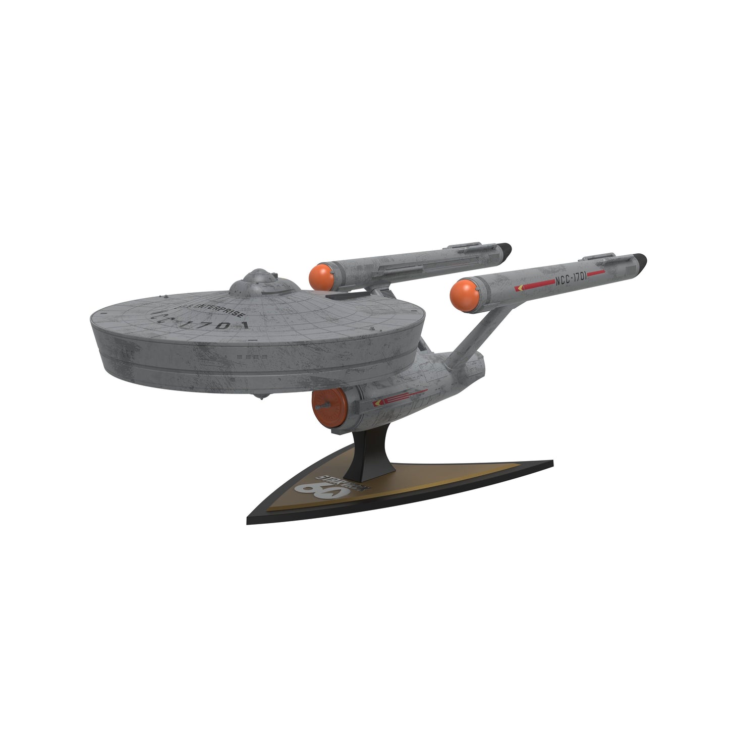 Star Trek Collectible Enterprise Popcorn Bucket top opening view showing the 55oz snack capacity compartment