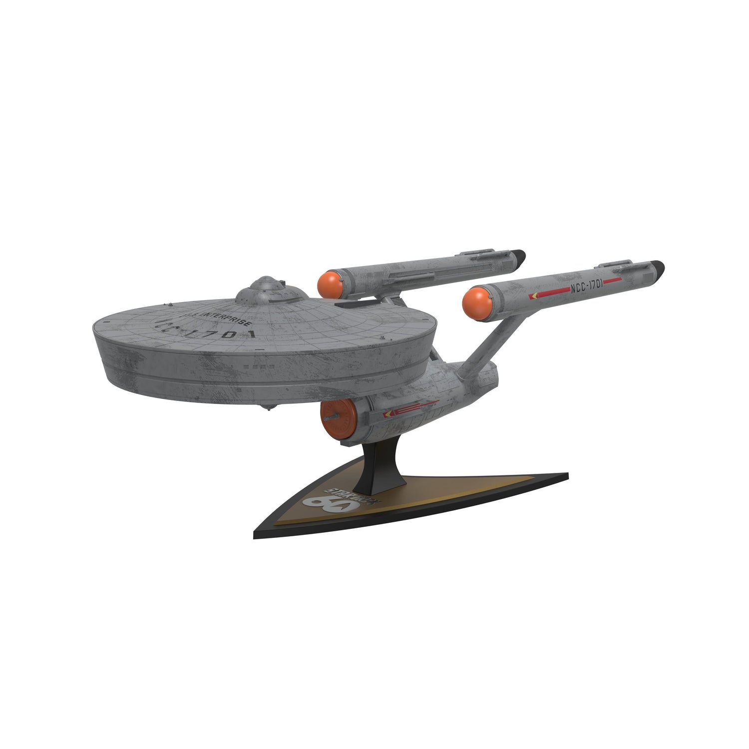 Star Trek Collectible Enterprise Popcorn Bucket top opening view showing the 55oz snack capacity compartment