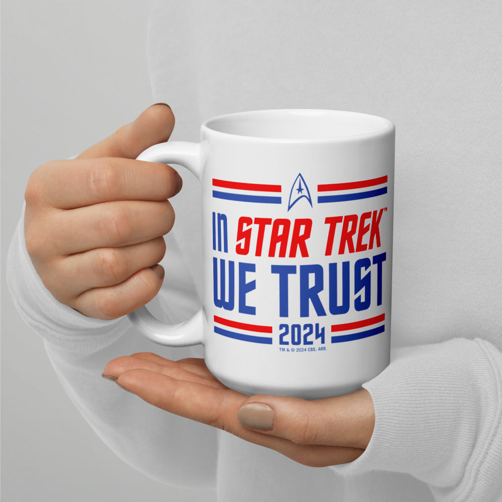 Star Trek In Star Trek We Trust White Mug