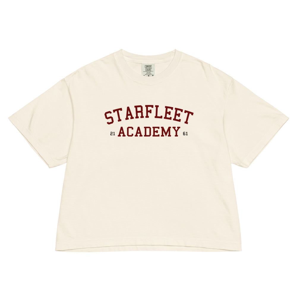 Star Trek Starfleet Academy Women's Boxy T-Shirt Ivory