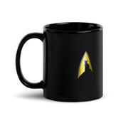 Star Trek: The Next Generation Data Cat Portrait Black Mug