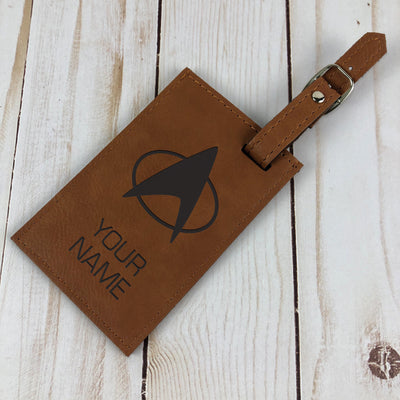 Star Trek: The Next Generation Personalized Leather Luggage Tag