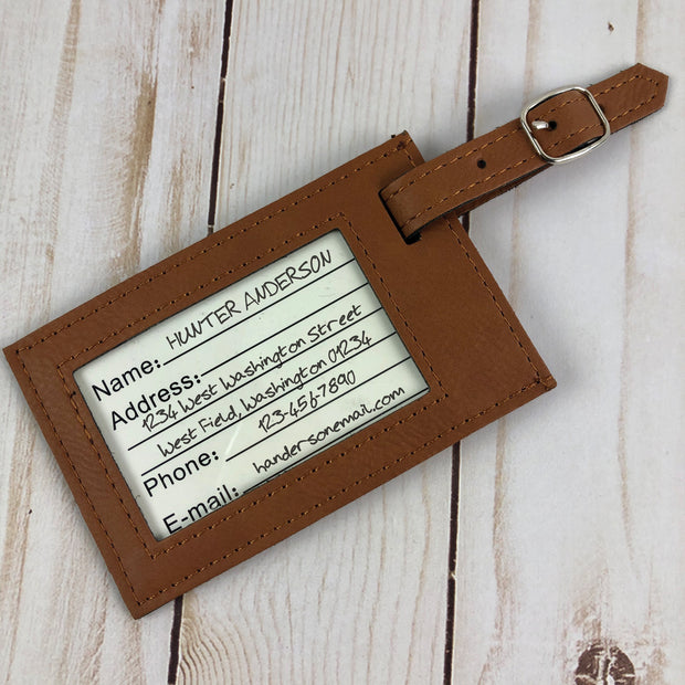 Star Trek: The Original Series Personalized Leather Luggage Tag
