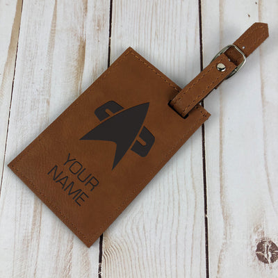 Star Trek: Voyager Personalized Leather Luggage Tag