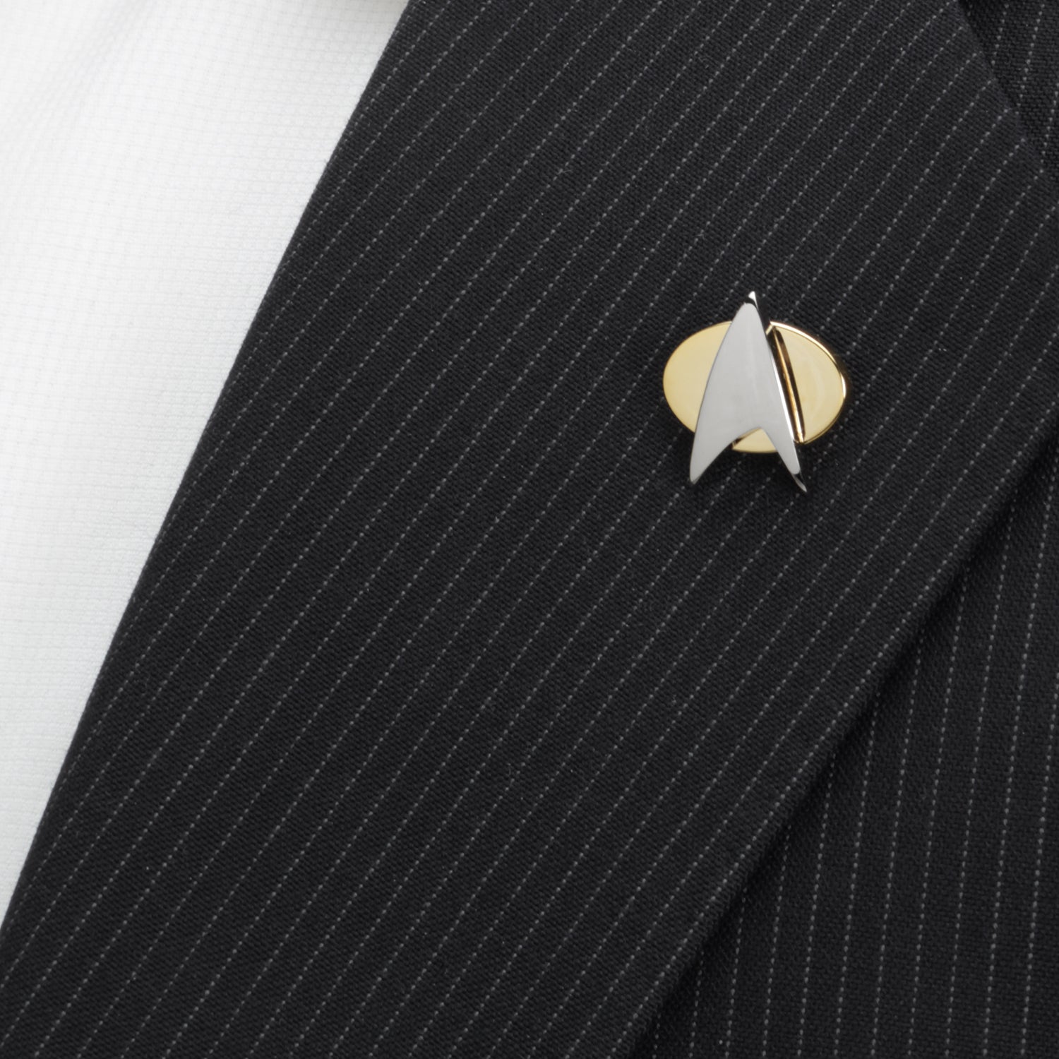 Star Trek Two Tone Delta Shield Lapel Pin