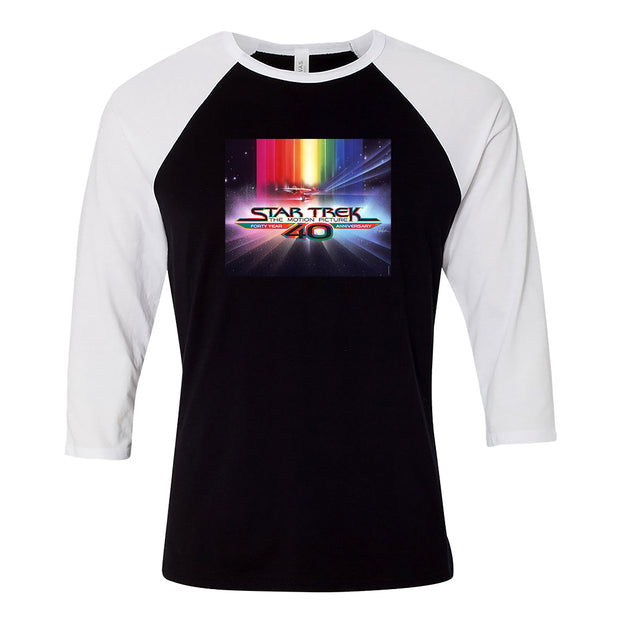 Star Trek: The Motion Picture 40th Anniversary U.S.S. Enterprise 3/4 Sleeve Baseball T-Shirt
