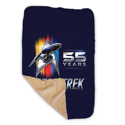 Star Trek 55th Anniversary Sherpa Blanket