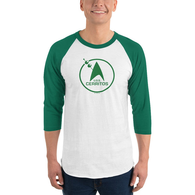 Star Trek: Lower Decks U.S.S. Cerritos Logo Unisex 3/4 Sleeve Raglan Shirt