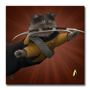 Star Trek: The Next Generation Worf Cat Premium Gallery Wrapped Canvas