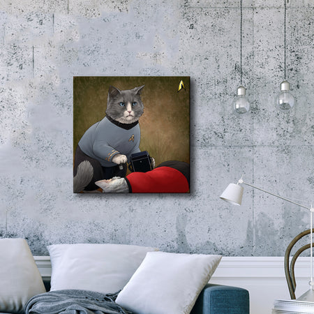 Star Trek: The Original Series McCoy Cat Premium Gallery Wrapped Canvas