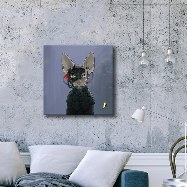Star Trek: The Next Generation Borg Cat Premium Gallery Wrapped Canvas