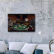 Star Trek: The Next Generation Poker Cats Gallery Wrapped Canvas