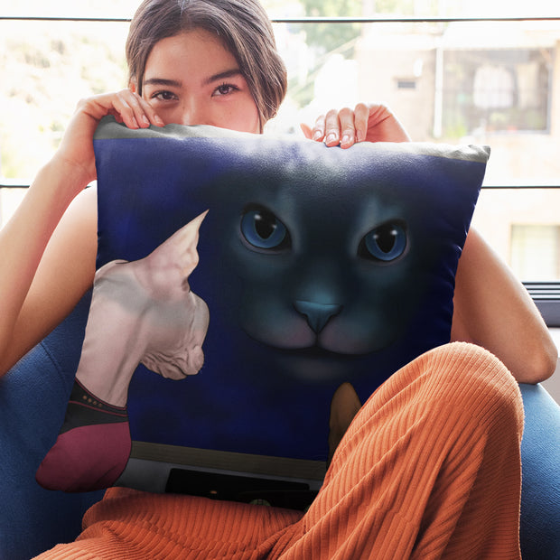 Star Trek: The Next Generation Hologram Cat Pillow - 16" x 16"