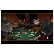 Star Trek: The Next Generation Poker Cats Sherpa Blanket