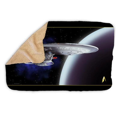Star Trek: The Next Generation Space Cat Sherpa Blanket