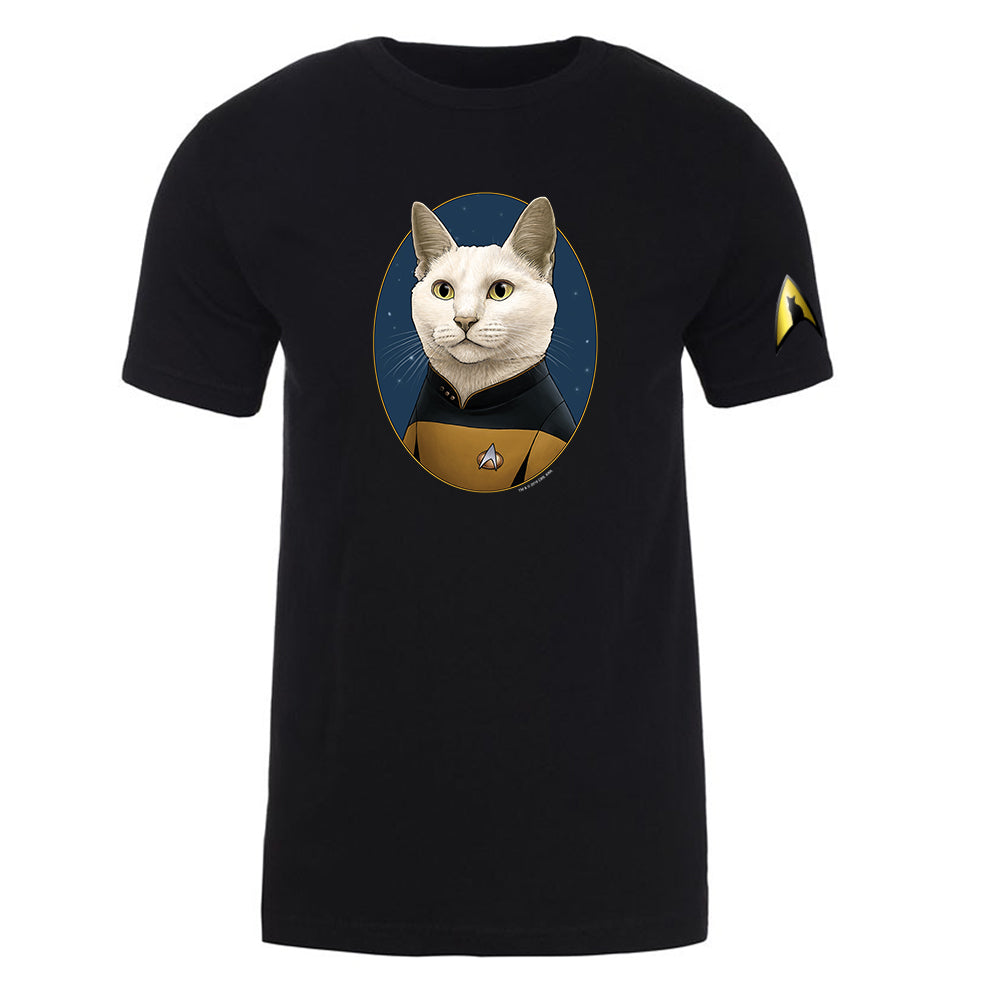 Star Trek: The Next Generation Data Cat Portrait Adult Short Sleeve T-Shirt