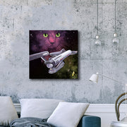 Star Trek: The Original Series Space Cat Premium Gallery Wrapped Canvas