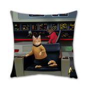 Star Trek: The Original Series Kirk's Chair Cat Pillow - 16" x 16"