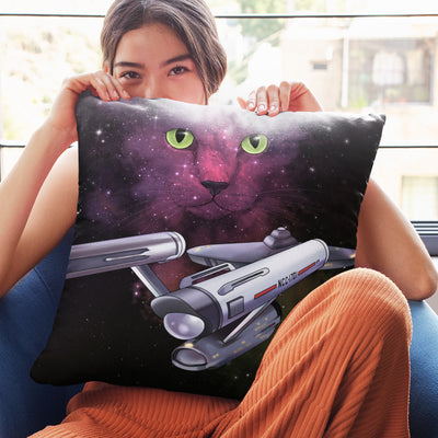 Star Trek: The Original Series Space Cat Pillow - 16" x 16"