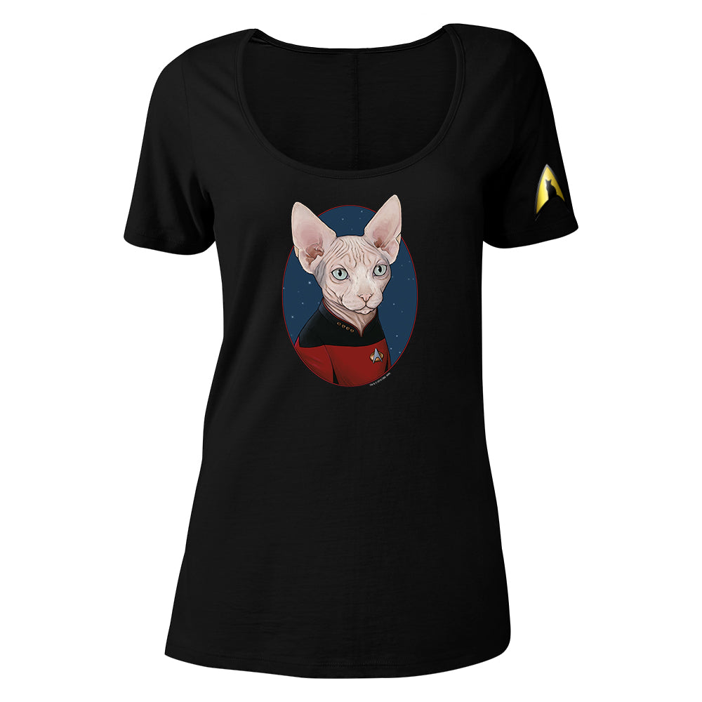 Star Trek The Next Generation Picard Cat Portrait Women s Relaxed