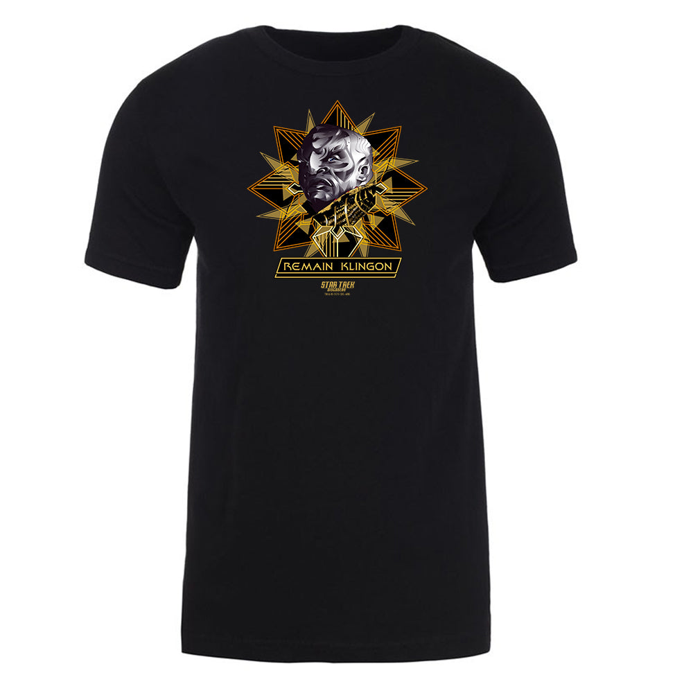 Star Trek Discovery Remain Klingon Adult Short Sleeve T Shirt