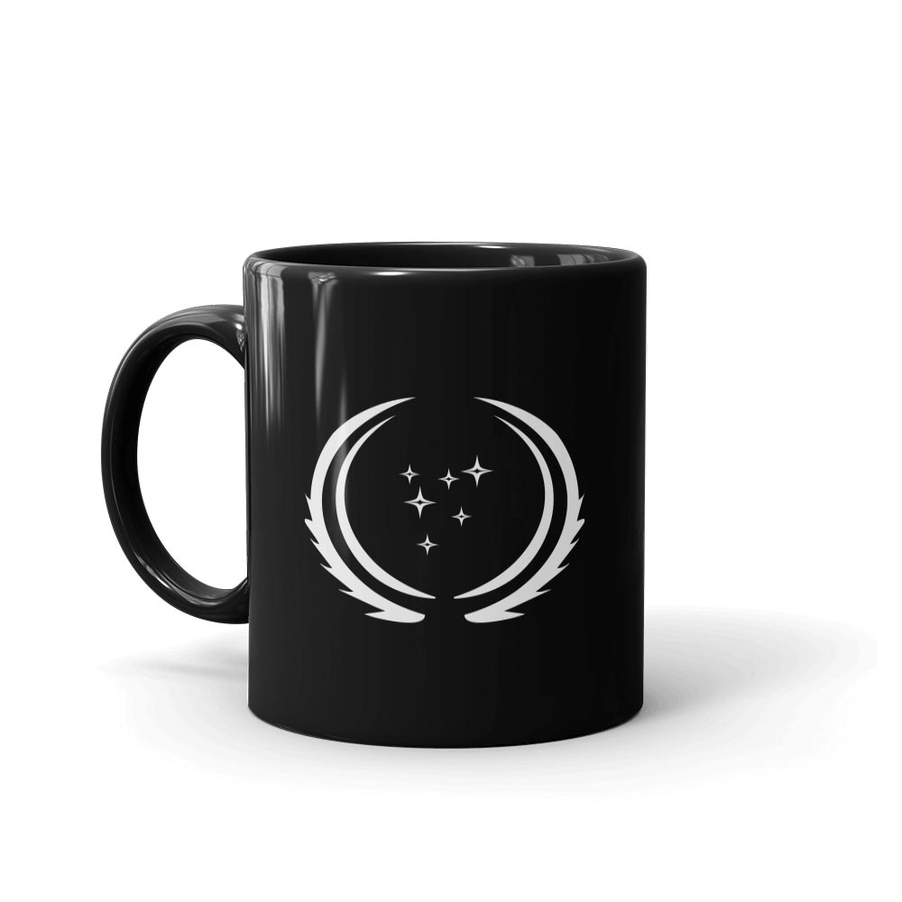 Star Trek: Discovery 32nd Century United Federation of Planets Flag Black Mug