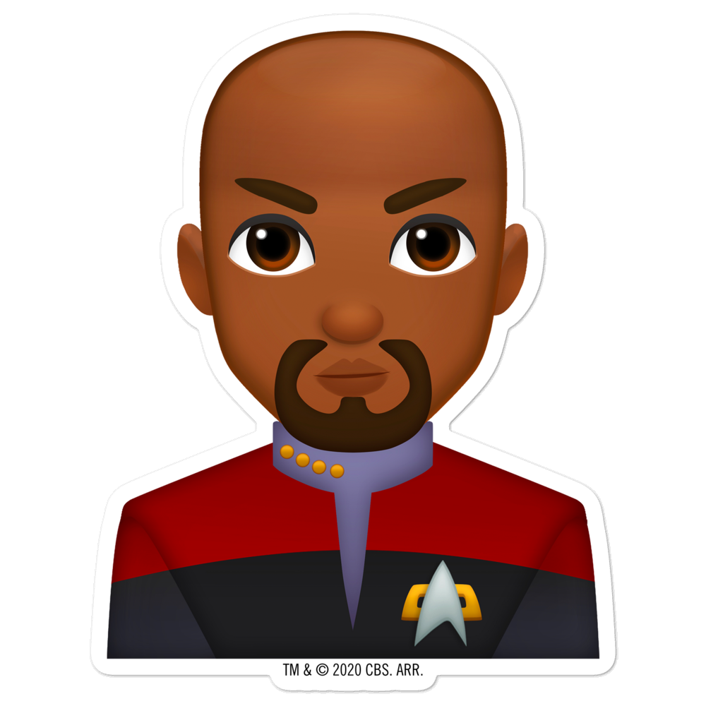 Star Trek: Deep Space Nine Sisko Emoji Die Cut Sticker