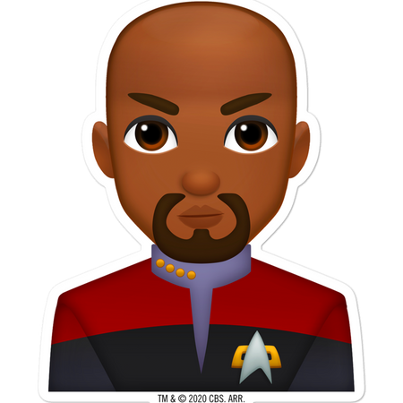 Star Trek: Deep Space Nine Sisko Emoji Die Cut Sticker