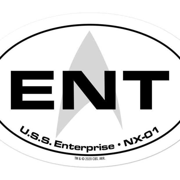 Star Trek: Enterprise Location Die Cut Sticker