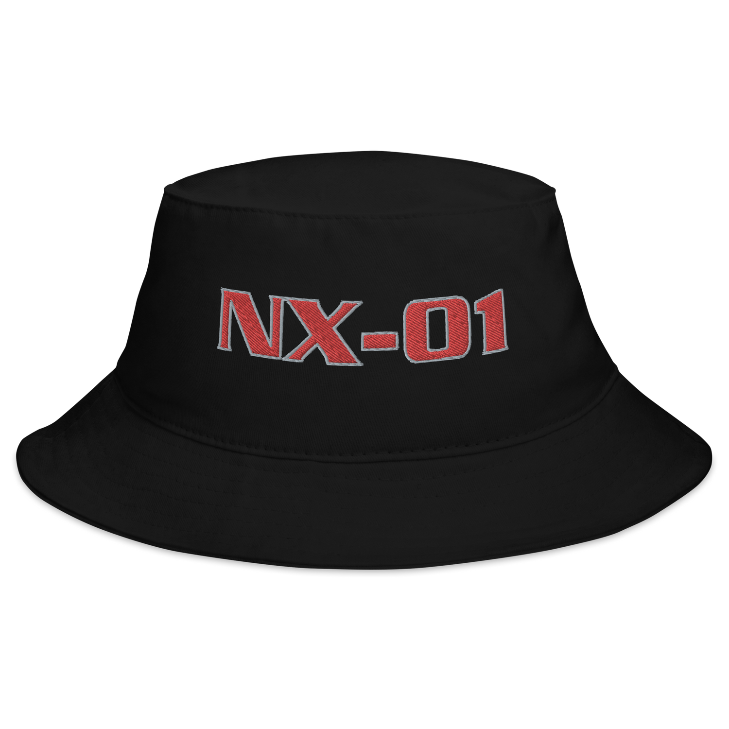 Star Trek Enterprise NX 01 Embroidered Adult Flexfit Bucket Hat
