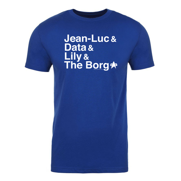 Star Trek First Contact Names Adult Short Sleeve T Shirt